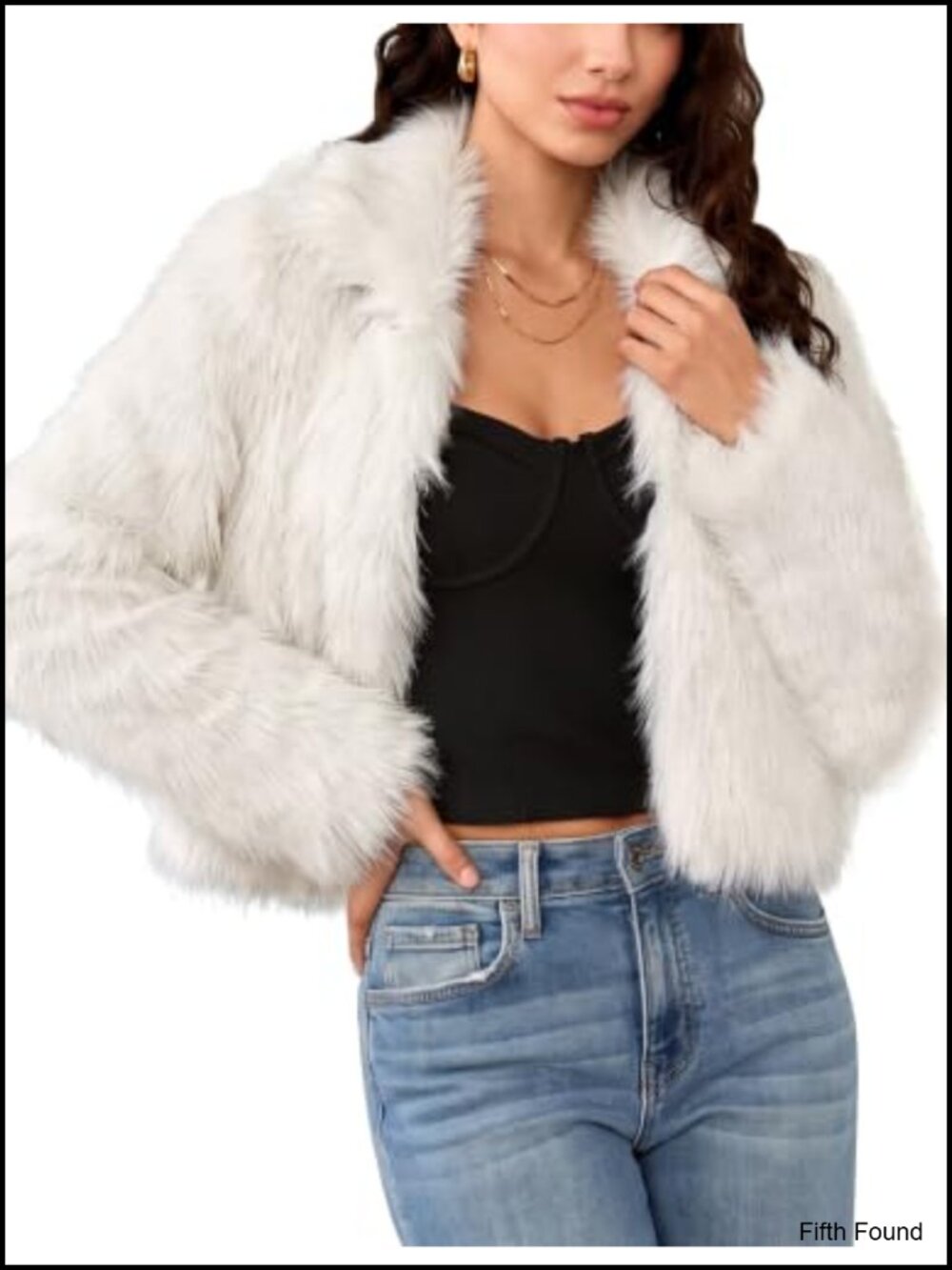 Faux Fur Jacket Cropped Shaggy Coat Fall Winter Outerwear